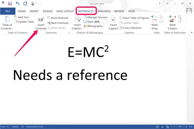 how to make superscript in word equation